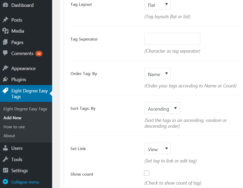 Tags Option 2