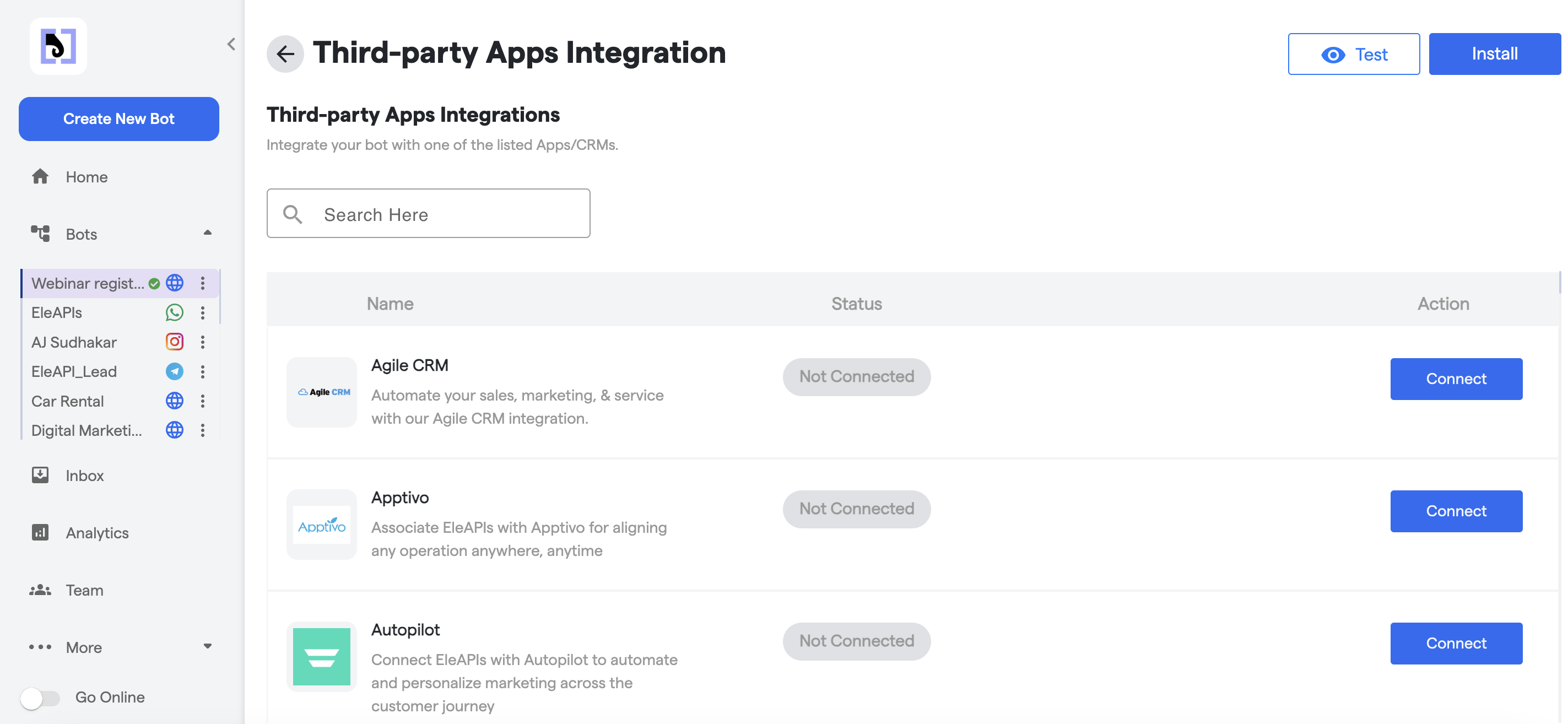 Paste the Script Code in EleAPIs WordPress Plugin
