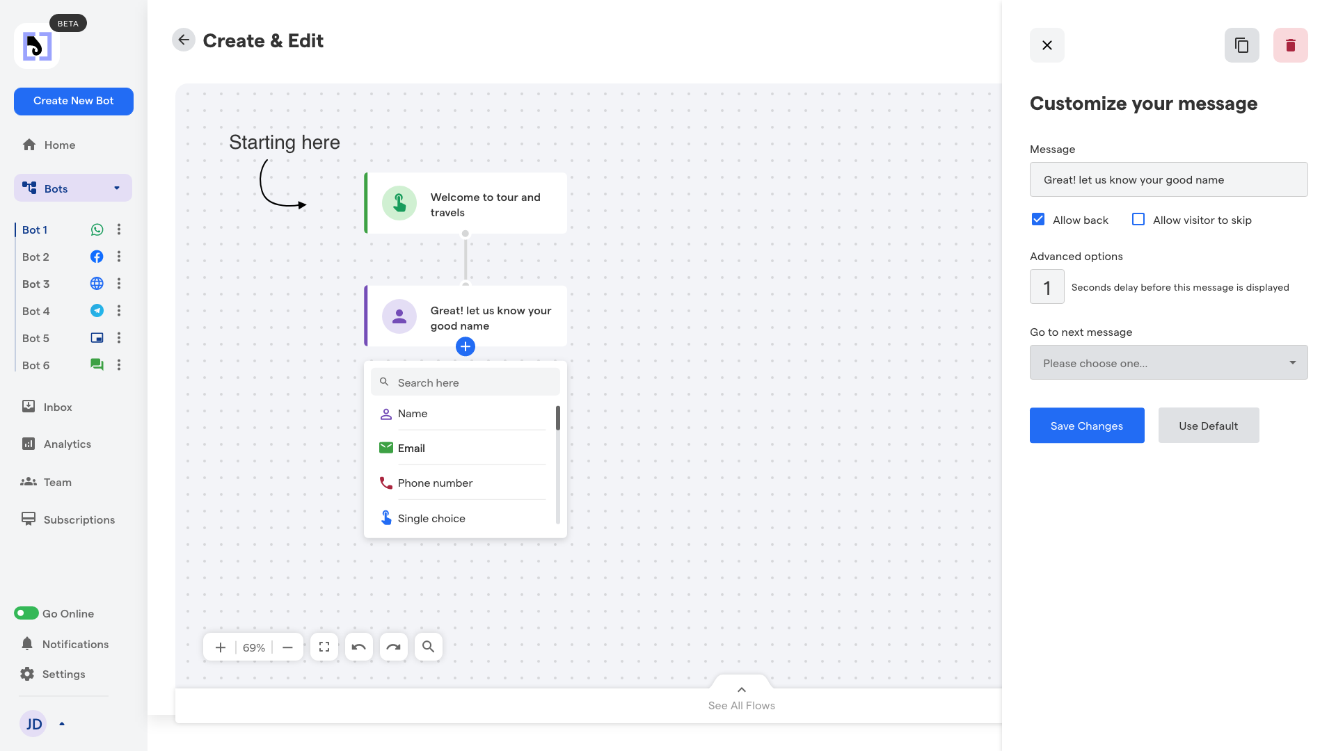 WordPress Website Chatbot