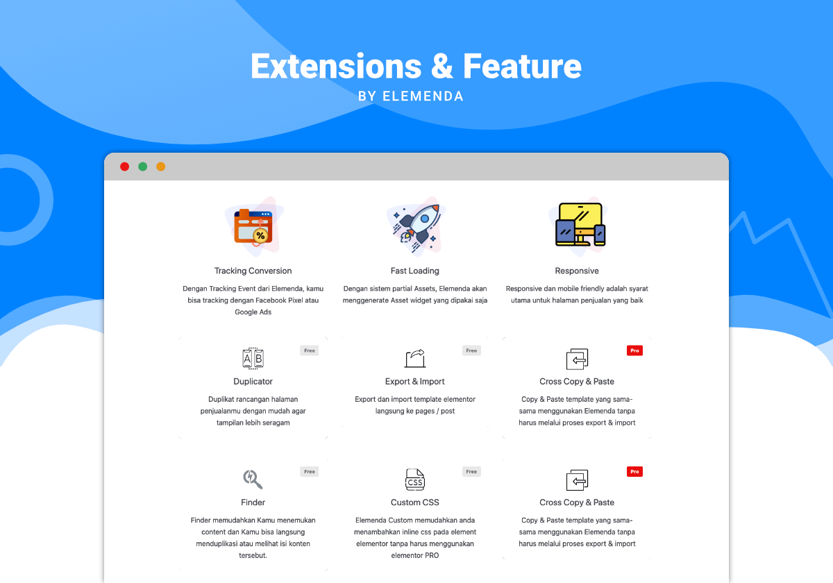 Elemenda Extensions List.