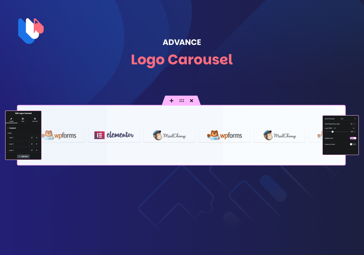 Logos Carousel Widget