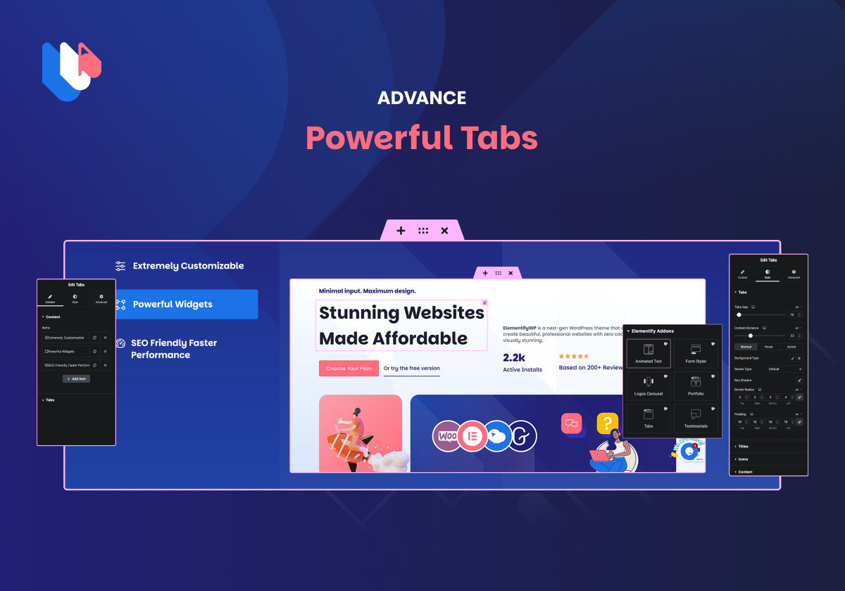 Tabs Widget