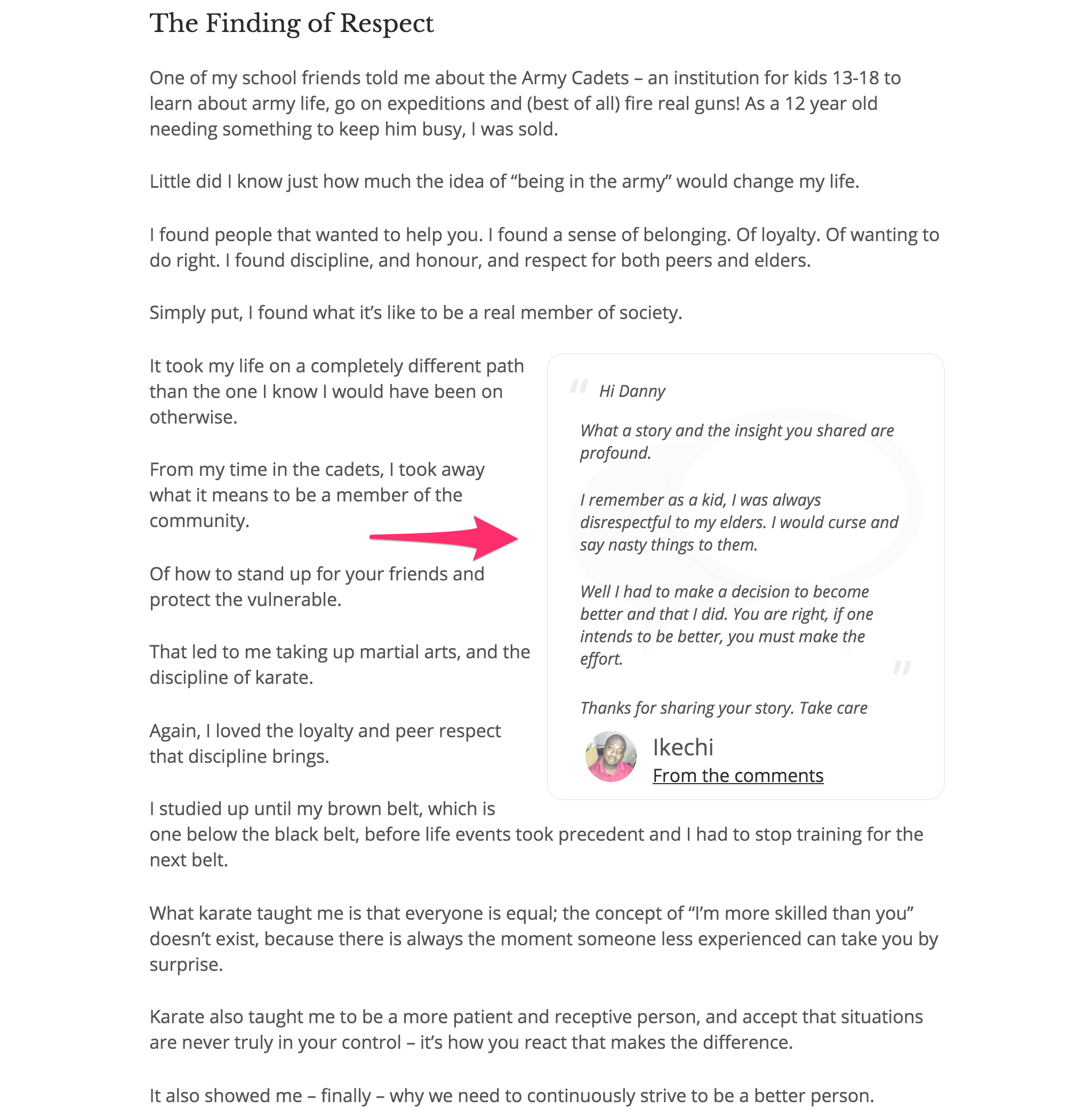 The best comment from a post is automatically determined by magical robots and placed into the post content about 1/3 of the way down the page.
