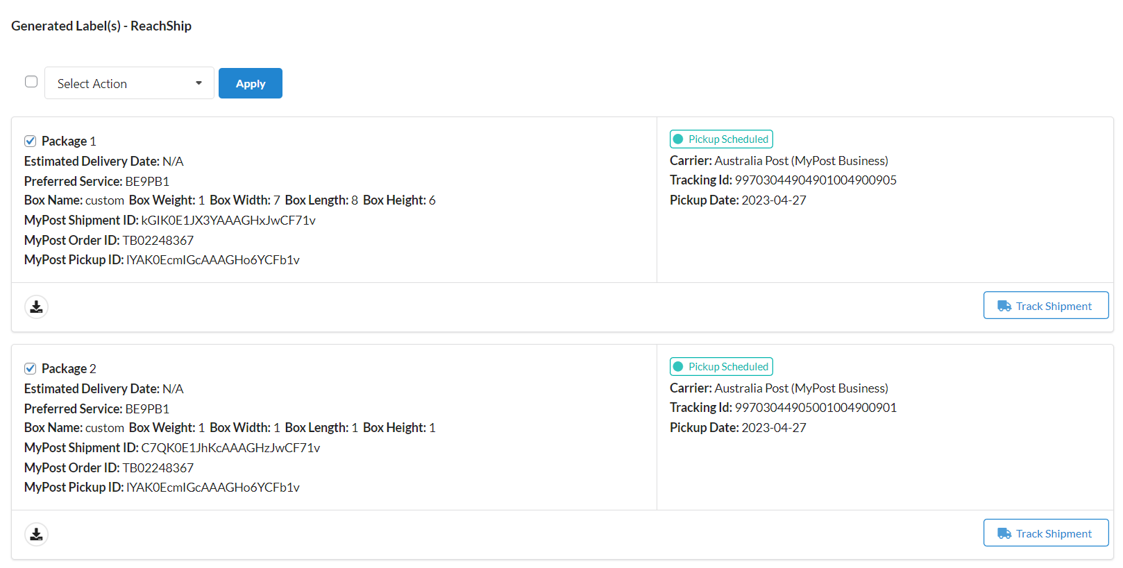 Shipment Tracking