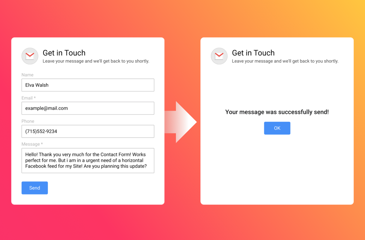 Use this easy-to-fill form to get more leads