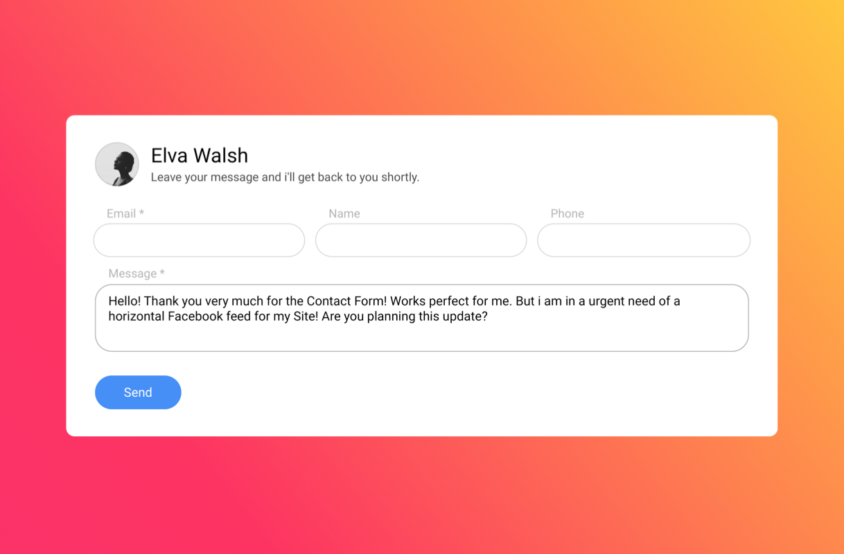 Responsive layout will adjust the fields to the width you set to make your form handy with any screen resolution