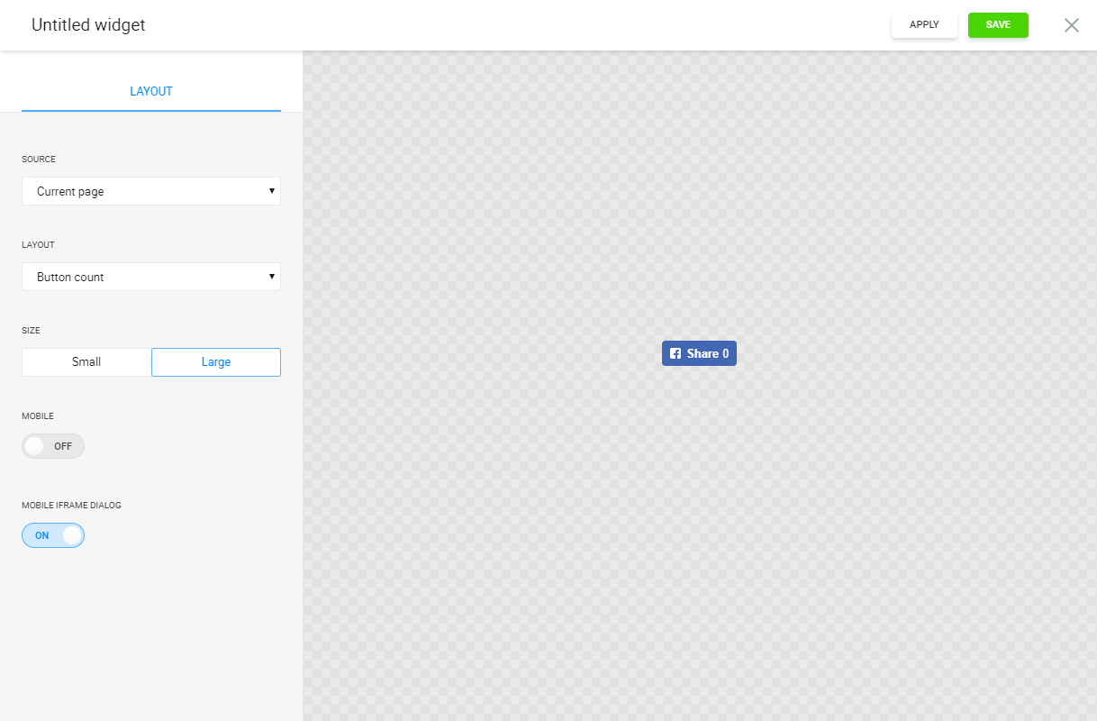 Check the plugin’s appearance with a large Button count layout.