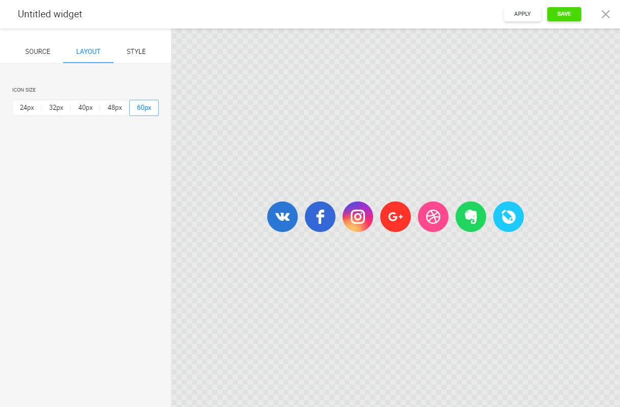 Size matters! :) Choose the size you like from the 5 available icon sizes