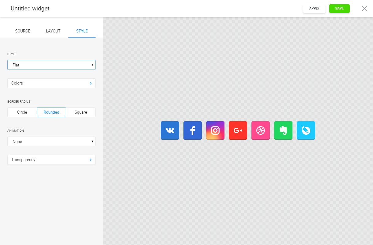 6 icon styles and 3 shapes allow you to give the icons the look you need