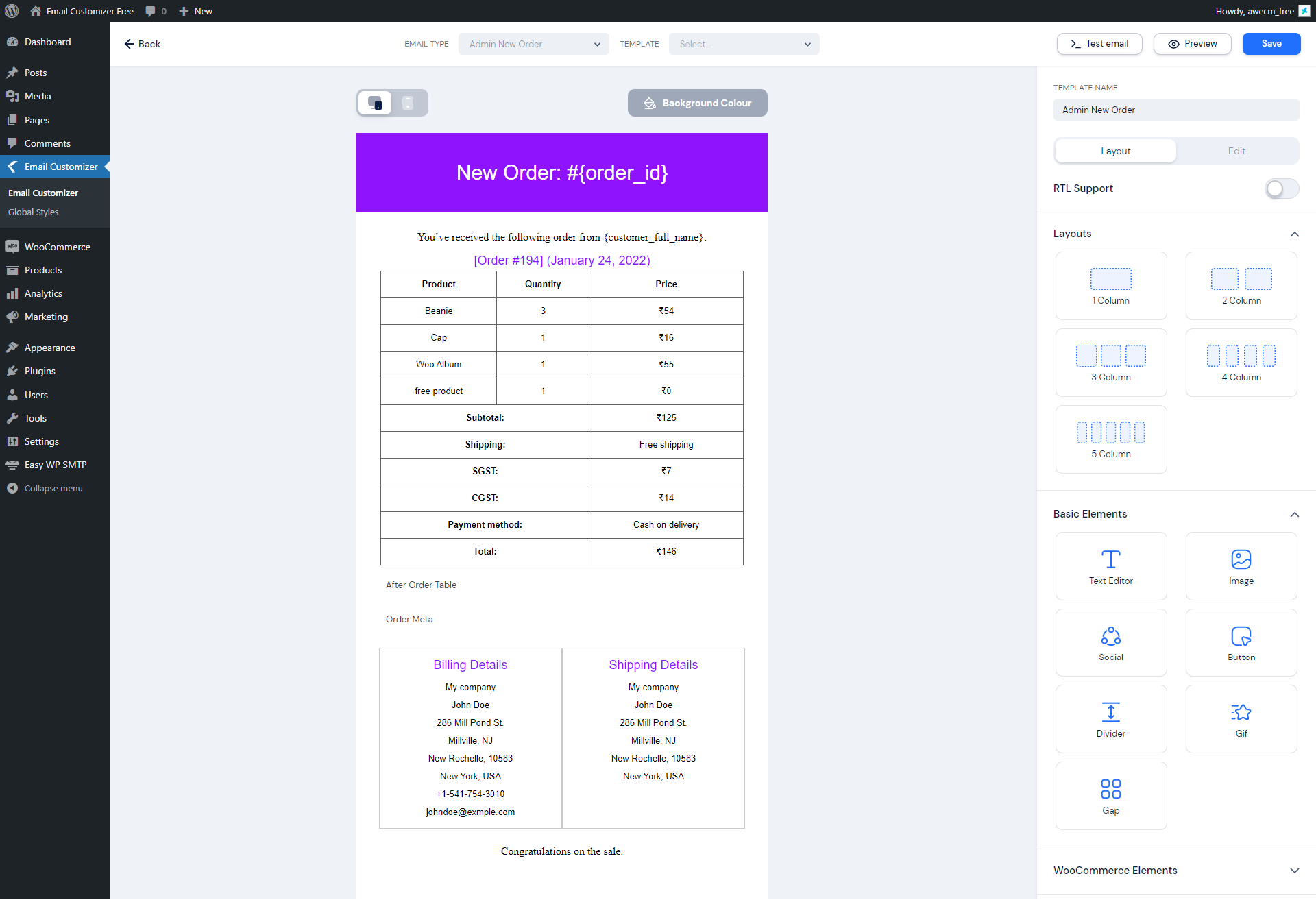 Layout Elements