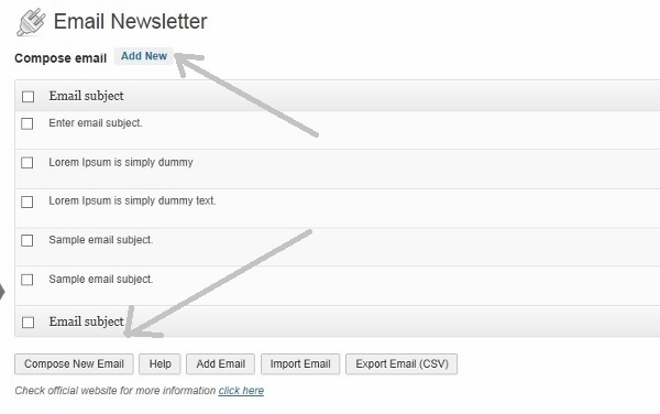 Compose Mail. http://plugins.readygraph.com/email-newsletter/screenshots/