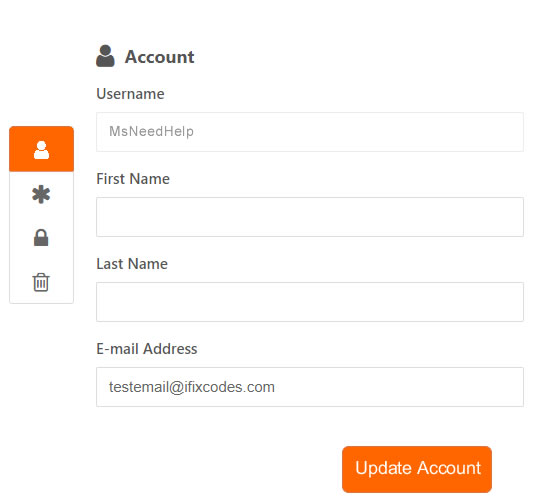 After setting up your template, your users and members can log into your ultimate member website and change their email as desired within the account section.