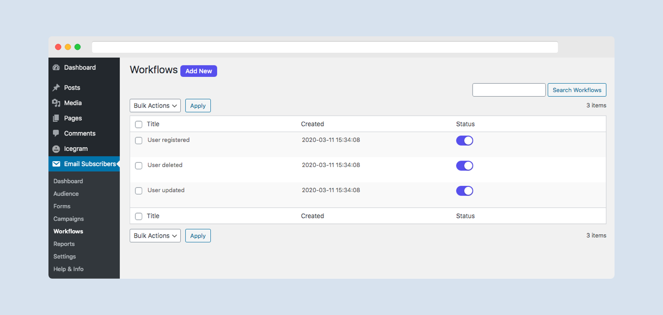 Audience Dashboard