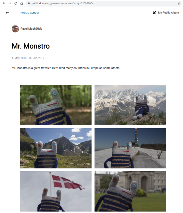 Similar photoset with Mr. Monstro in Public album photo sharing website.