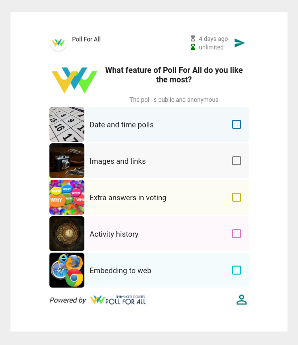 This is an example of an embedded poll