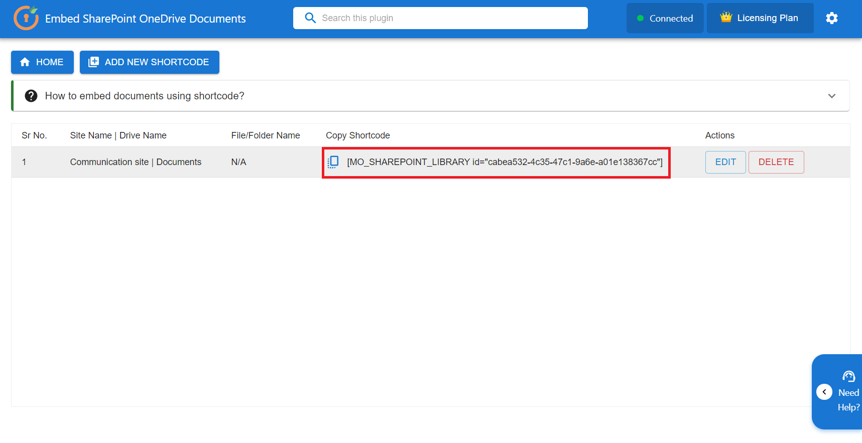 Shortcode Generator View