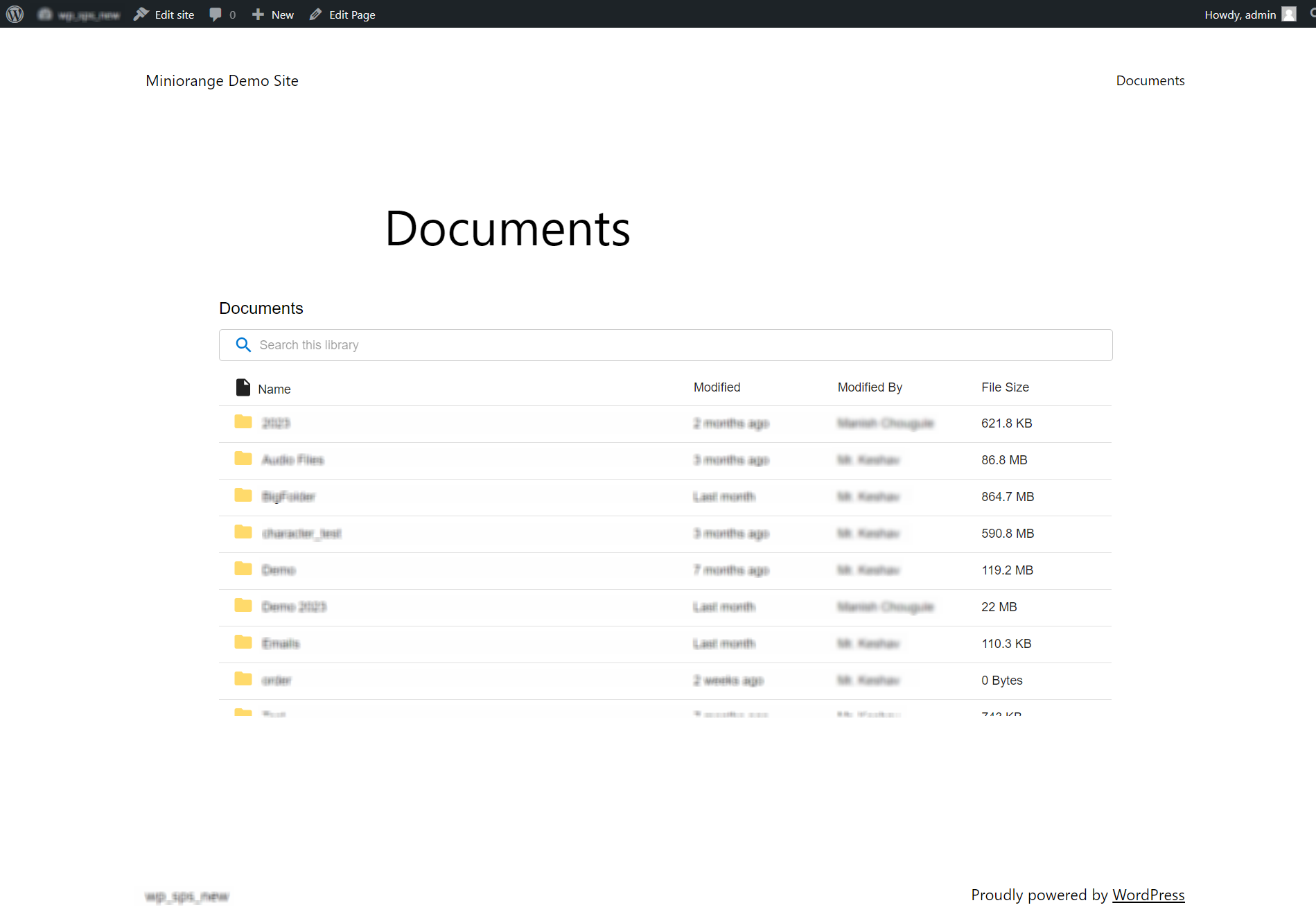 Embedded Library Display on WordPress Page