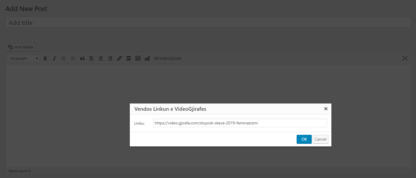 Embed Code: EmbedVideoGjirafa
