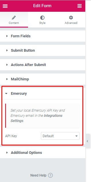 You can't use Emercury without filled in API keys.