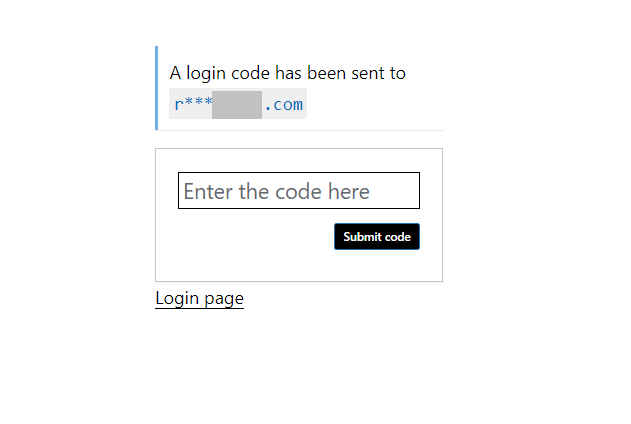 Requires the one time code on user login