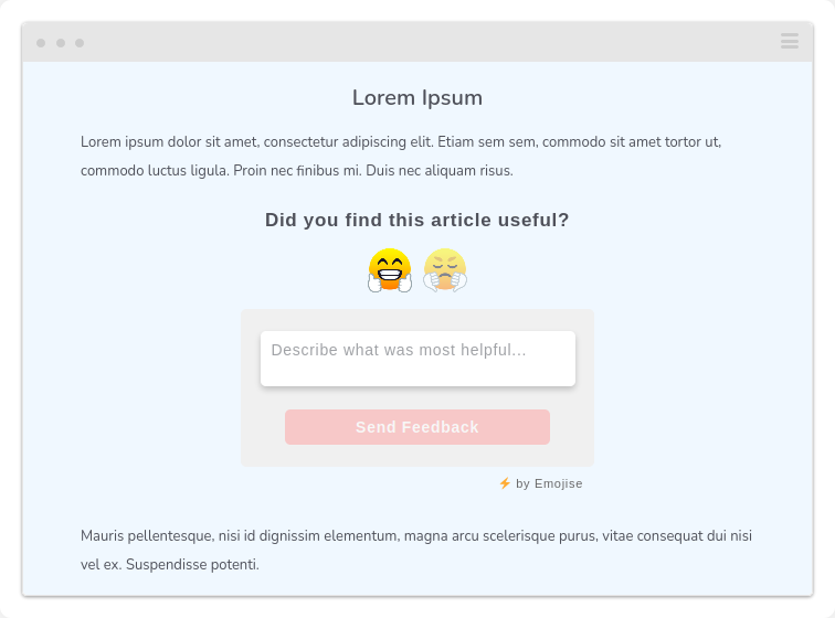 An inline Emojise Widget.