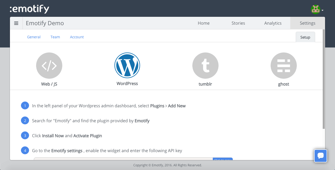 Get your API key