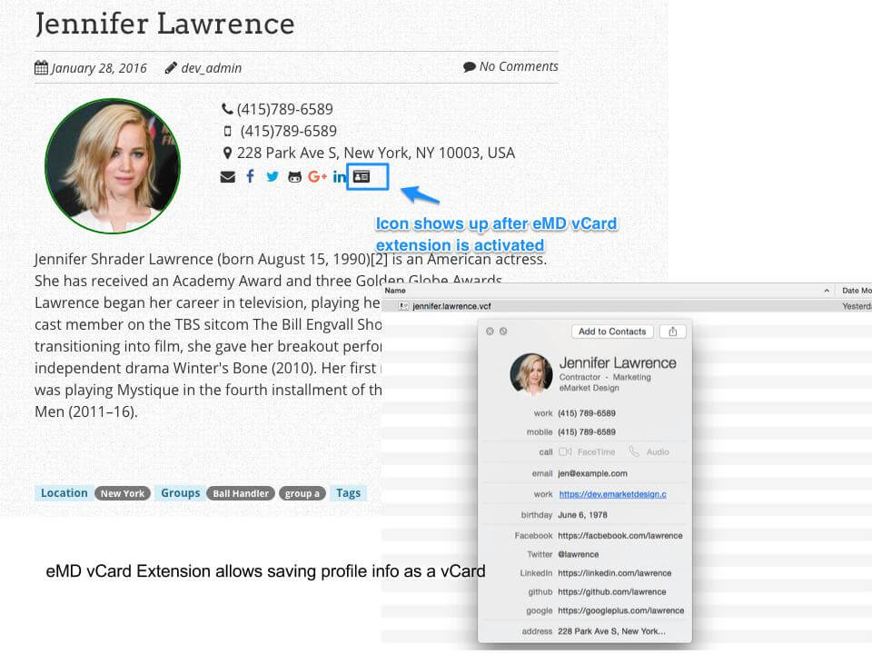 Employee circle grid view with page navigation. Border can be changed or disabled from Plugin Settings page. When border color changes, it changes in every view.