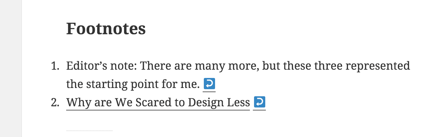 Endnotes output