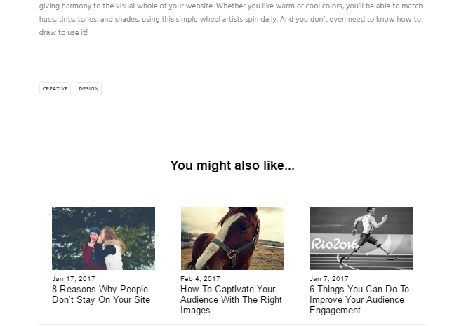 Engagement Grower adds related posts to the bottom of your page.