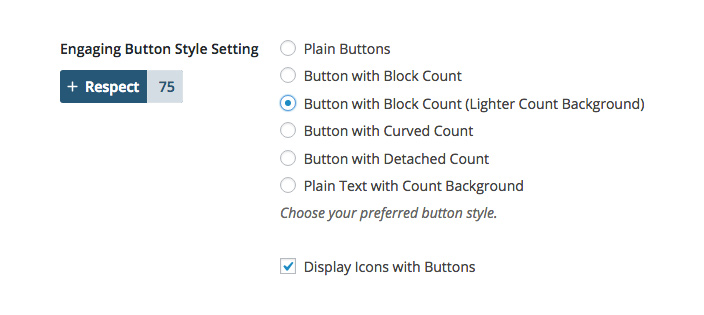 In Settings > Engaging Buttons, choose which button style you want to use.