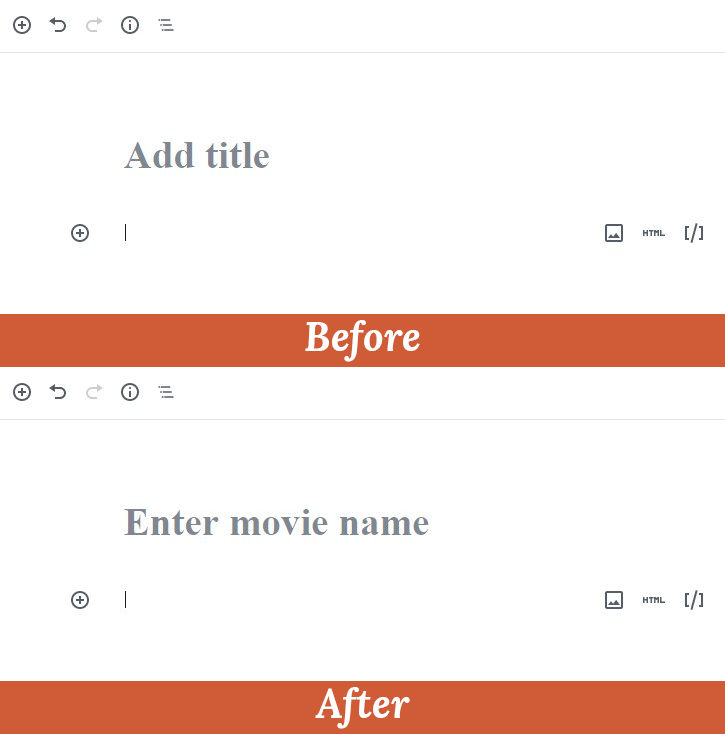 Result in Gutenberg Editor