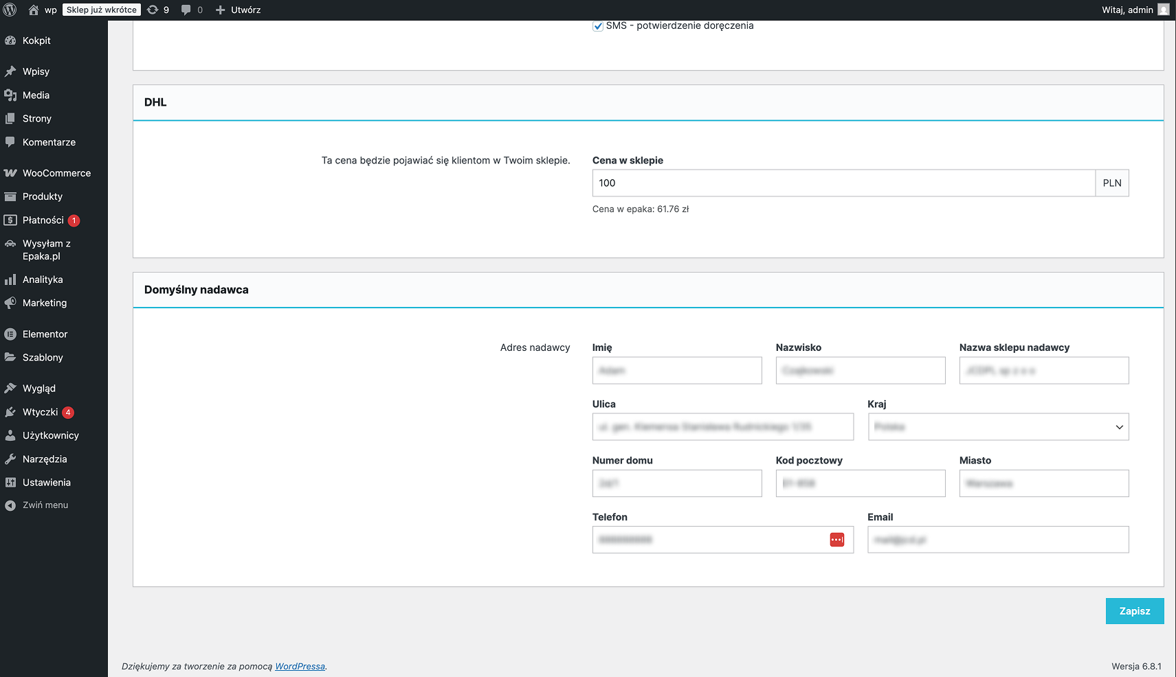 The "Orders" tab in the WooCommerce dashboard.