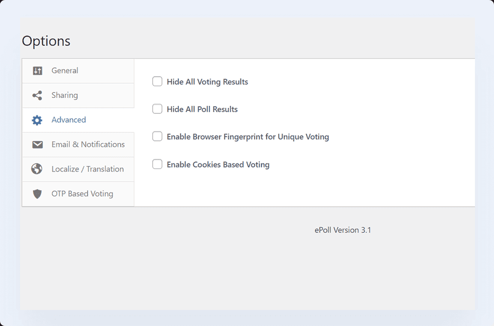 Poll multi color view preview
