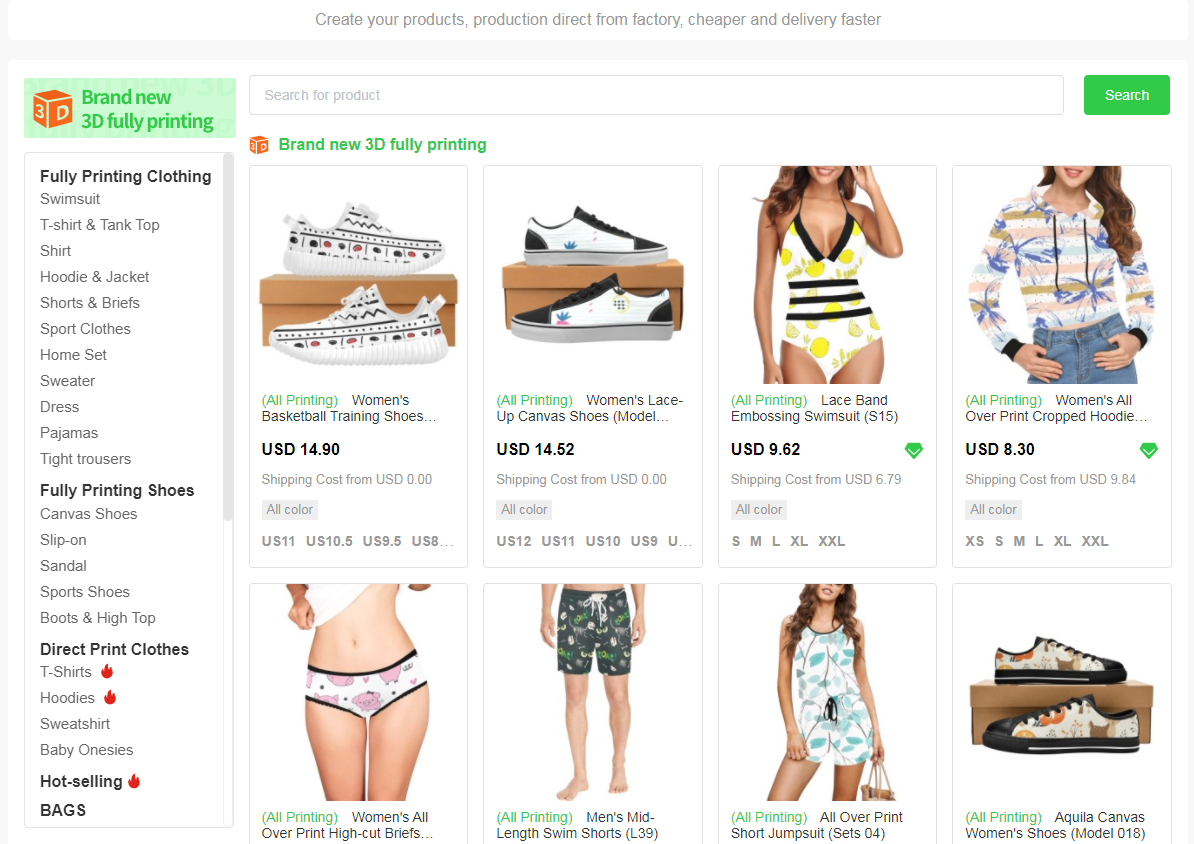 More than 1000 products.