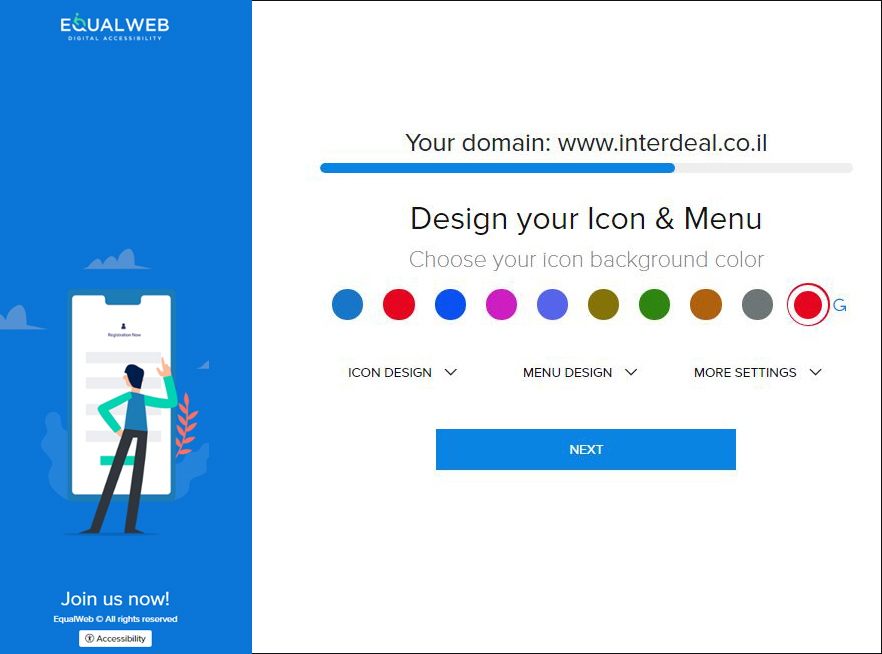 Design and customize your accessibility icon