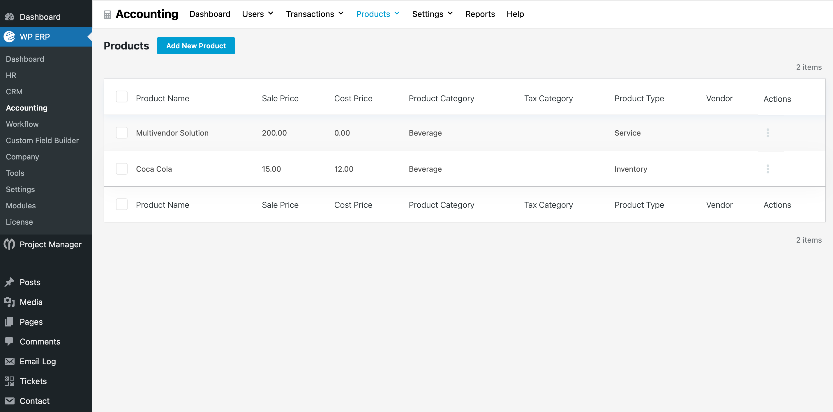 Here is what an Employee profile looks like and to manage