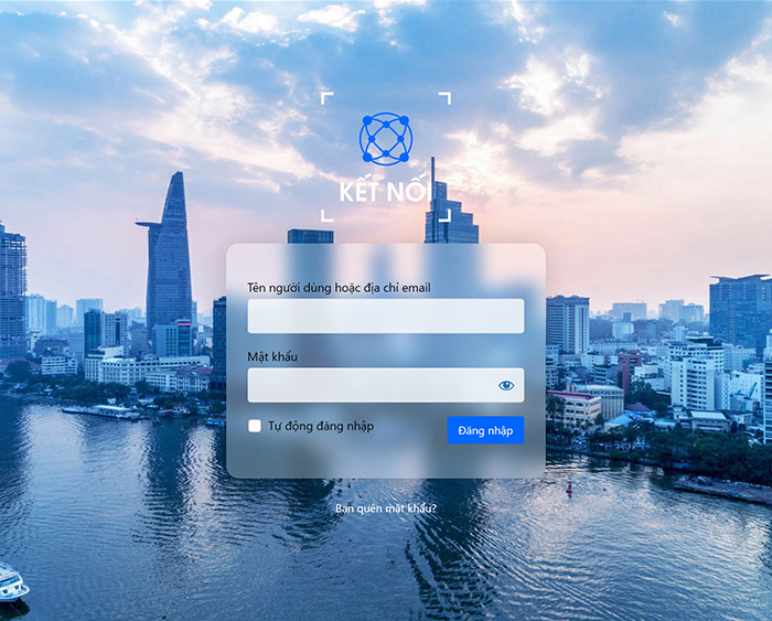 **Customized Login Page Example:** An example of a login page customized with a new logo, background and colors.