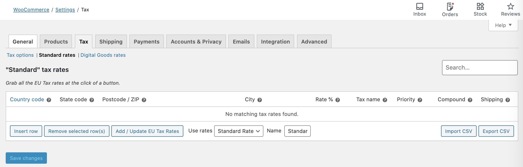 Plugin settings