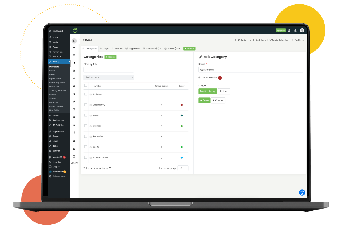 Agenda View – Display upcoming events in a clean, list-style layout.