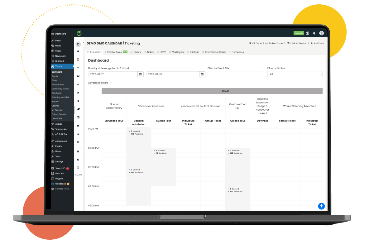 Month View – Show off your full monthly calendar with your brand's colors and style.