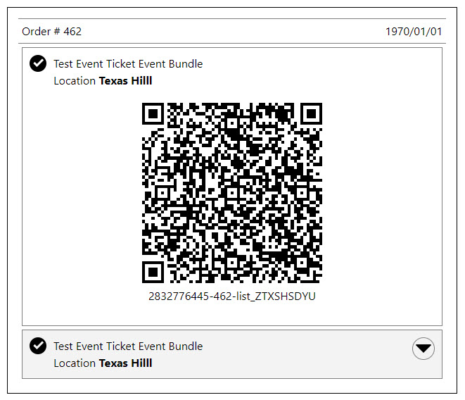 **Ticket Badge** Print out your ticket badge with customer name on it.
