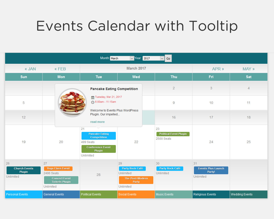 The Events Calendar.