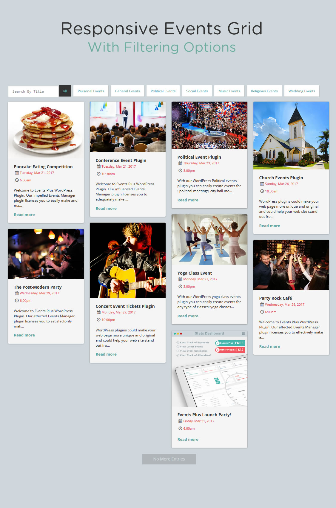 Create an event options.