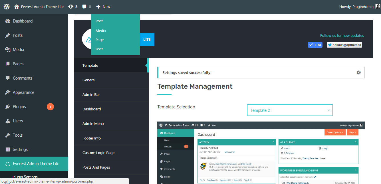 Dashboard Template 2.