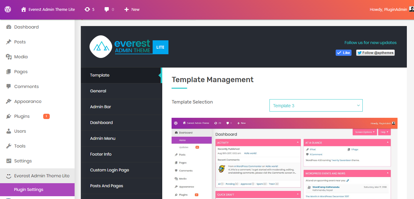 Dashboard Template 3.