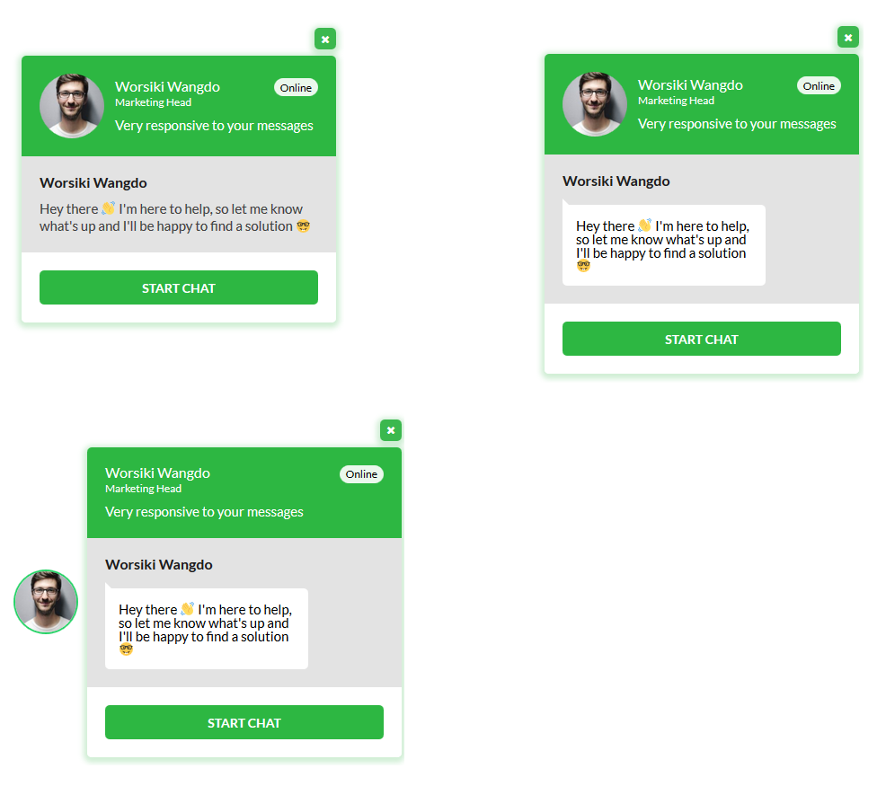 Frontend Display of single floating layouts