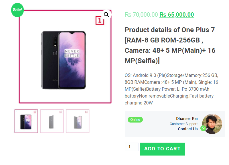 Frontend Display of WooCommerce integration