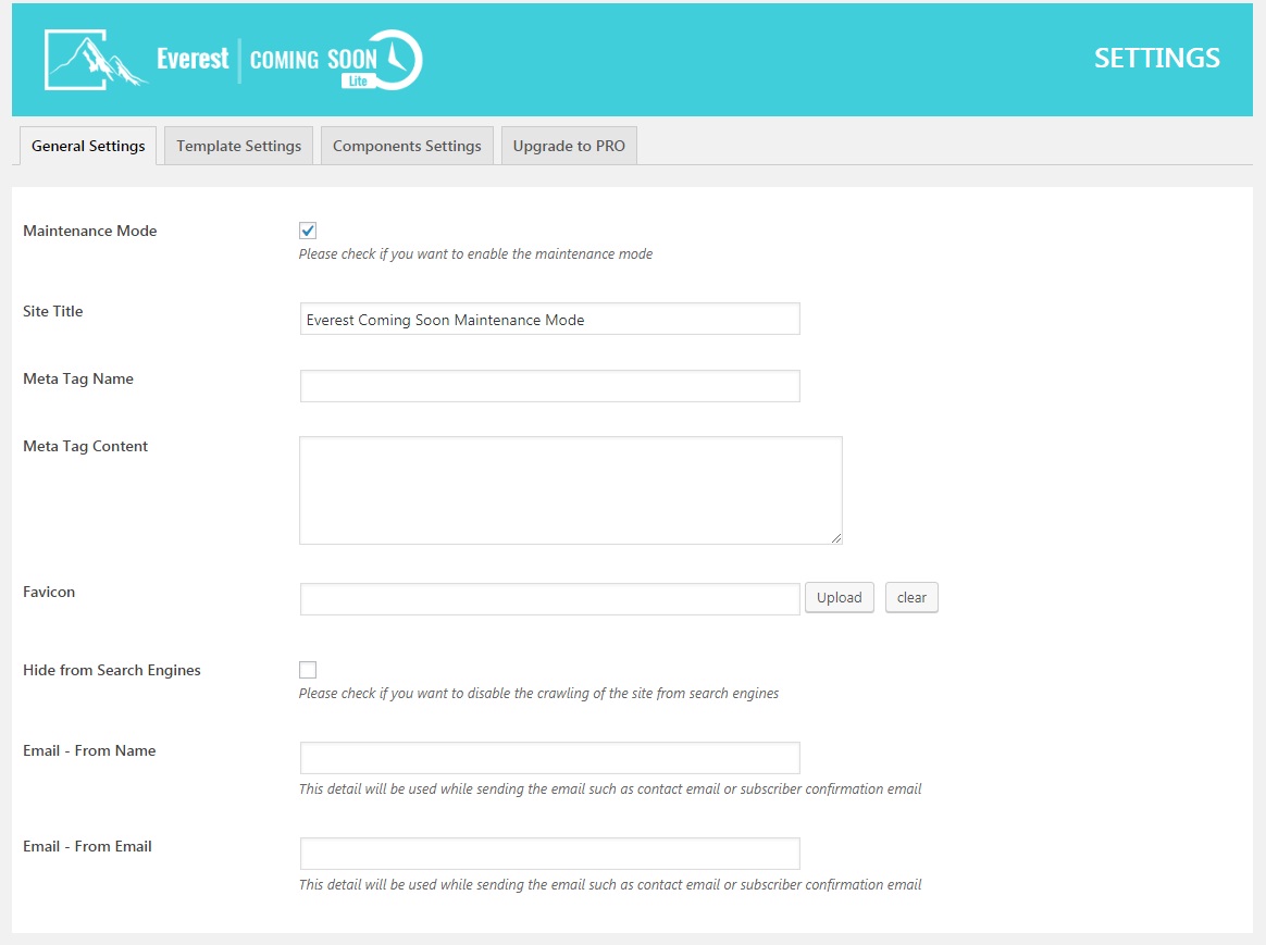 General Settings