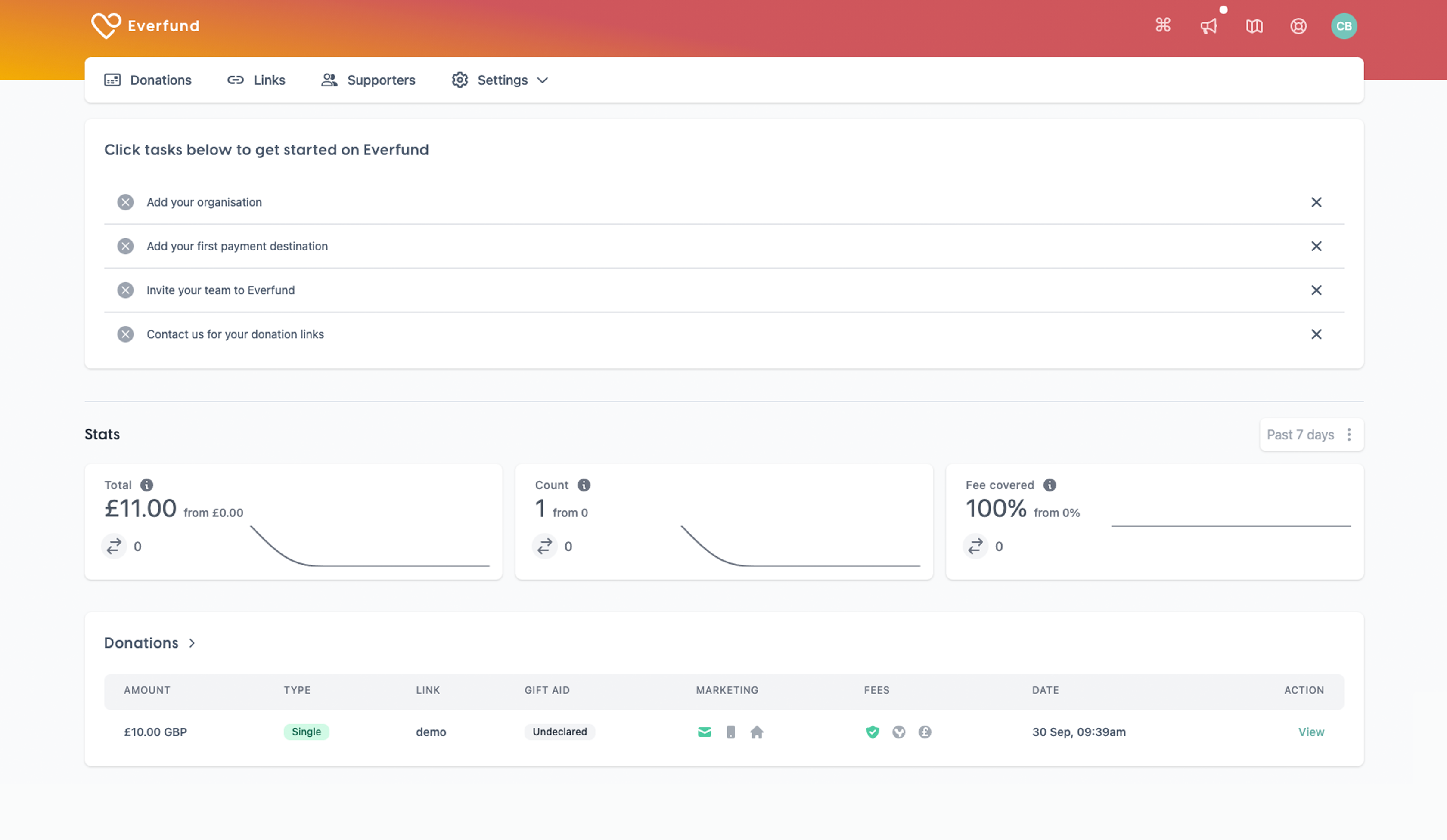 Everfund Dashboard