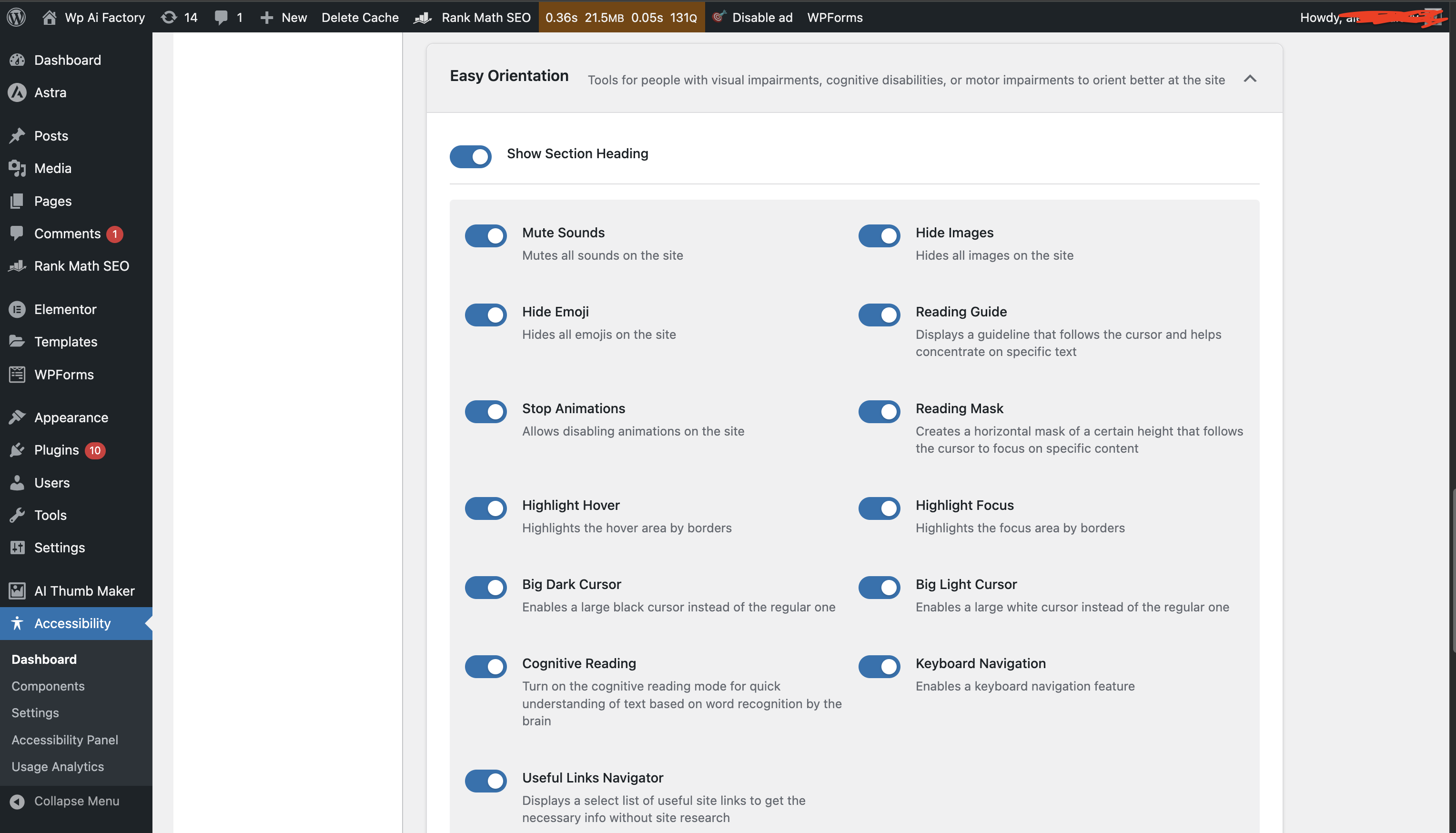 Theme selection options